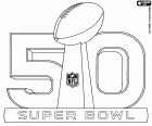 Super Bowl logosu 50 Edition. Super Bowl 2016 Levi's Stadı'nda San Francisco Körfezi itiraz edilecektir olduğunu
