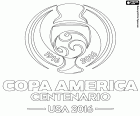 Copa América Centenario, Amerika Birleşik Devletleri ilk Copa America 1916 yılında beri 100 yıl anısına 2016, 3 26 Haziran için logo