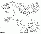 Pegasus, kanatlı at, fantastik bir hayvan