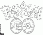 Pokémon GO logo, macera video dayalı oyun augmented reality. İOS ve Android için oynatmak için bir oyundur. Arama ve yakalama gerçek dünyada gizli bulunan Pokemons oyun oluşur