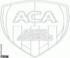Amblem Athletic Club Arles-Avignon merkezi Fransa'nın güneyinde Avignon ve Arles şehirlerde futbol kulübü