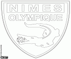 Nîmes Olympique, futbol kulübü Güney Gard bölümünde Fransa'nın başkenti Nimes şehir merkezi ile kalkan