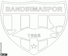 Bandırmaspor, Bandırma, Türkiye'de ülkenin en kalabalık bölgesi Marmara bölgesinin kuzeybatısında şehir merkezi ile futbol kulübü logosu