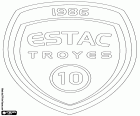 Logo Espérance Sportive Troyes Aube Champagne, Troyes AC, ESTAC Troyes, Troyes Aube Champagne Ardennes bölgesi Fransa'da Merkezi kuzeyinde şehir içinde futbol kulübü