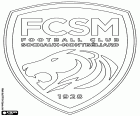 Football Club Sochaux-Montbéliard, FC Souchaux, FCSM, futbol kulübü Sochaux ve Montbéliard, Doğu Fransa Franche-Comté bölgesindeki rozeti