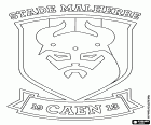 Stade Malherbe Caen, Caen, Fransa, Normandiya Calvados bölümünde başkenti kuzeybatı kenti futbol kulübü logosu