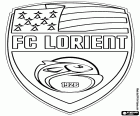 Football Club Lorient-Bretagne Sud, Lorient, Fransa'nın kuzeybatıdaki Brittany liman kenti merkezli futbol kulübü logosu