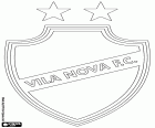 Vila Nova Futebol Clube, Goiânia şehir, Orta-Batı Bölgesi Brezilya Goiás devlet başkenti futbol kulübü logosu