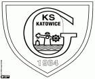 GKS Katowice logosu, Górniczy Klub Sportowy Katowice, Katowice, Silezya Voyvodalığı'nın güneyinde Polonya'nın başkenti şehir merkezi ile futbol kulübü