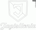 Logo Jagiellonia Białystok, Białystok, Polonya, kuzeydoğuya doğru bazı 60 km ile Beyaz Rusya, kenarlığın içinde bulunan şehir merkezi ile futbol kulübü: Podlaskie Voyvodalığı başkentidir