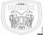 PAOK Selanik, Panthessalonikios Athlitikos Omilos Konstantinoupoliton, Selanik'te, Ege Denizi ve orta Makedonya bölgesi, Yunanistan'ın başkenti liman kenti multisport kulübü kalkan