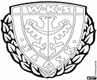WKS Śląsk Wrocław, Wrocławski Klub Sportowy Śląsk Wrocław SA, Wroclaw, Oder Nehri ve Polonya güneybatısında Aşağı Silezya Voyvodalığı başkenti şehir futbol takımı kalkan