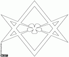 Unicursal hexagram ortasındaki beş yaprakları çiçek Thelema, ezoterik bir sembol simgeler biridir. Thelema mistik bir felsefe, bir din ya da manevi bir bilim olarak kabul edilir
