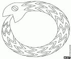 Ouroboros Antik Mısır ikonografi gelen eski bir semboldür. Ouroboros bir yılan kendi kuyruğunu ısırma olduğunu. Ouroboros Gnostisizm ve Hermetizm bir sembolü haline gelmiştir
