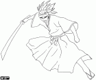 Eylem silah ile Renji Abarai. O bir shinigami, Bleach bir karakter olduğunu