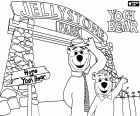 Ayı Yogi ve Boo Boo girişinde Jellystone Park, animasyon filmden bir sahne