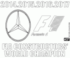 Mercedes AMG Petronas Motorsport 2017 ünvanını onayladı FIA markalar Formula 1 Dünya şampiyonu. Formula 1 takımı Mercedes dördüncü ardışık başlığı elde etti