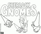 Cüceler bir grup Sevimli Cüceler Cino ve Jülyet, Sherlock Gnomes yeni filmin orijinal İngilizce logolu, Cüce Dedektif Serlok