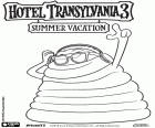 Canavar Blobby jelatin gövdesi her zaman müzik ritmine sways. Bir karakter yeni film Otel Transilvanya 3: Yaz Tatili