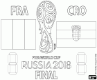 Fransa – Hırvatistan. FIFA Dünya Kupası Rusya 2018'ın son. Luzhniki, Moskova, 15 Temmuz 2018 Olimpiyat Stadyumu