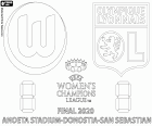 2019-20 UEFA Kadınlar Şampiyonlar Ligi finalinde VfL Wolfsburg ile Olympique Lyonnais, 30 Ağustos 2020, Anoeta Stadyumu, Donostia - San Sebastián, Bask Ülkesi, İspanya