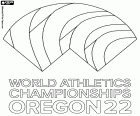 IAAF tarafından düzenlenen ve 15-24 Temmuz 2022 tarihleri arasında ABD'nin Oregon eyaletinin Eugene kentinde düzenlenen 2022 Dünya Atletizm Şampiyonası'nın logosu