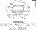 Conmebol Copa América USA 2024, Amerika Birleşik Devletleri'nde 20 Haziran - 14 Temmuz 2024 tarihleri arasında oynanacak. Yarışma logosunu renklendirmek