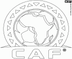 CAF logosu, Afrika Futbolu Konfederasyonu, İngilizce ConfederationofAfricanFootball. CAF, Afrika'daki ulusal futbol federasyonlarının konfederasyonudur. Genel merkezi Mısır'ın Kahire şehrinin hemen dışında, 6 Ekim Şehri'ndedir