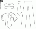 Uçak Pilotu Üniforması boyama