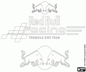 Red Bull Racing Logo boyama