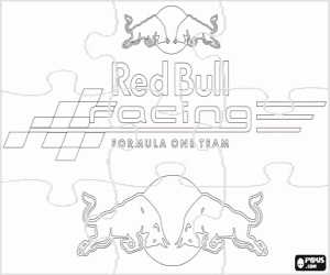 Red Bull Racing logosu Yapboz boyama