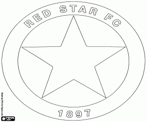 Red Star FC amblemı boyama