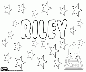 Riley, İngilizce uniseks adı boyama
