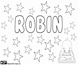 Robin, unisex isim boyama