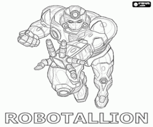 Robotallion bir robot Bakugan olduğunu boyama