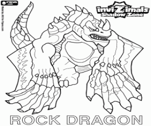Rock Dragon, Invizimals Shadow Zone boyama