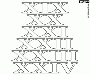 Romalılar göre 19 - 24 boyama