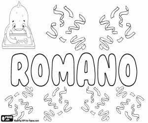 Romano, Latin kökenli adı boyama