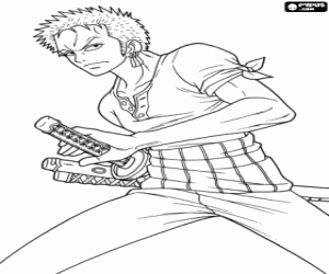 Roronoa Zoro--dan One Piece boyama