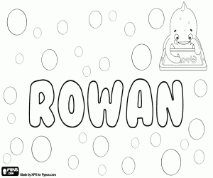 Rowan, unisex isim boyama