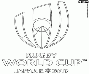 Rugby Dünya Kupası logosu 2019 boyama