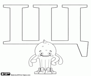 Rus harfi Щ altında Pypus boyama