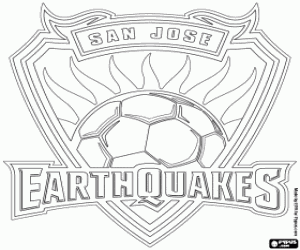 San Jose Earthquakes logosu boyama
