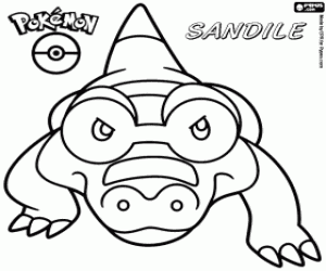 Sandile, Pokémon boyama