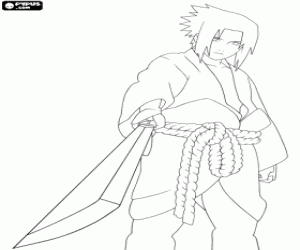 Sasuke Uchiha, ninja Naruto dan boyama