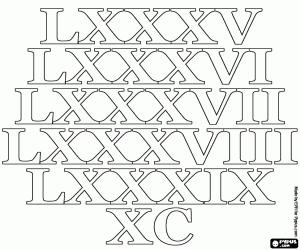 Sayı 85-90 Romalılar göre boyama