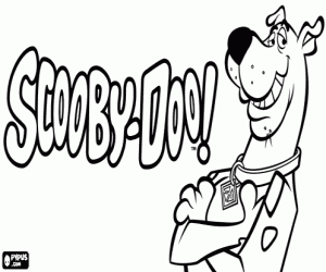 Scooby Doo logo boyama