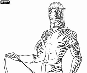 Scully Jake onun Na'vi Avatar içinde boyama