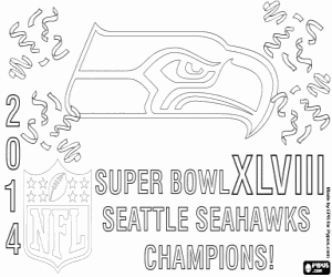 Seattle Seahawks, SuperBowl 2014 boyama