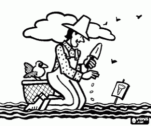 Sebze bahçesinde saat Ekim boyama